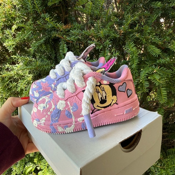 Pink Cartoon Character Sneakers